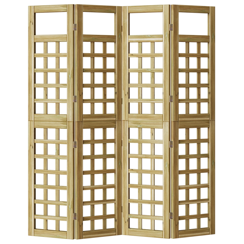 Schermo per Privacy Esterno  4 pannelli in legno di pino