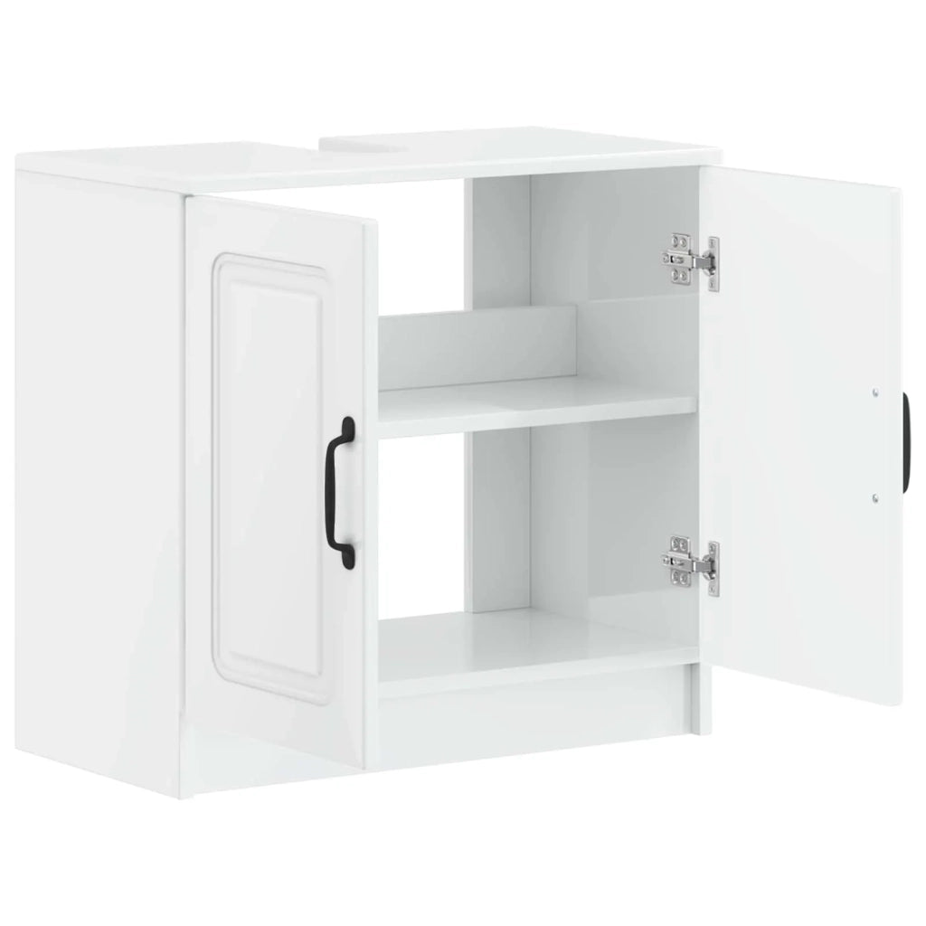 Armadio per Lavabo da Bagno UTRECHT Bianco Lucido 897669