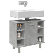 Mobile da Bagno Grigio Cemento 60x32x53,5 cm Legno Multistrato 856143
