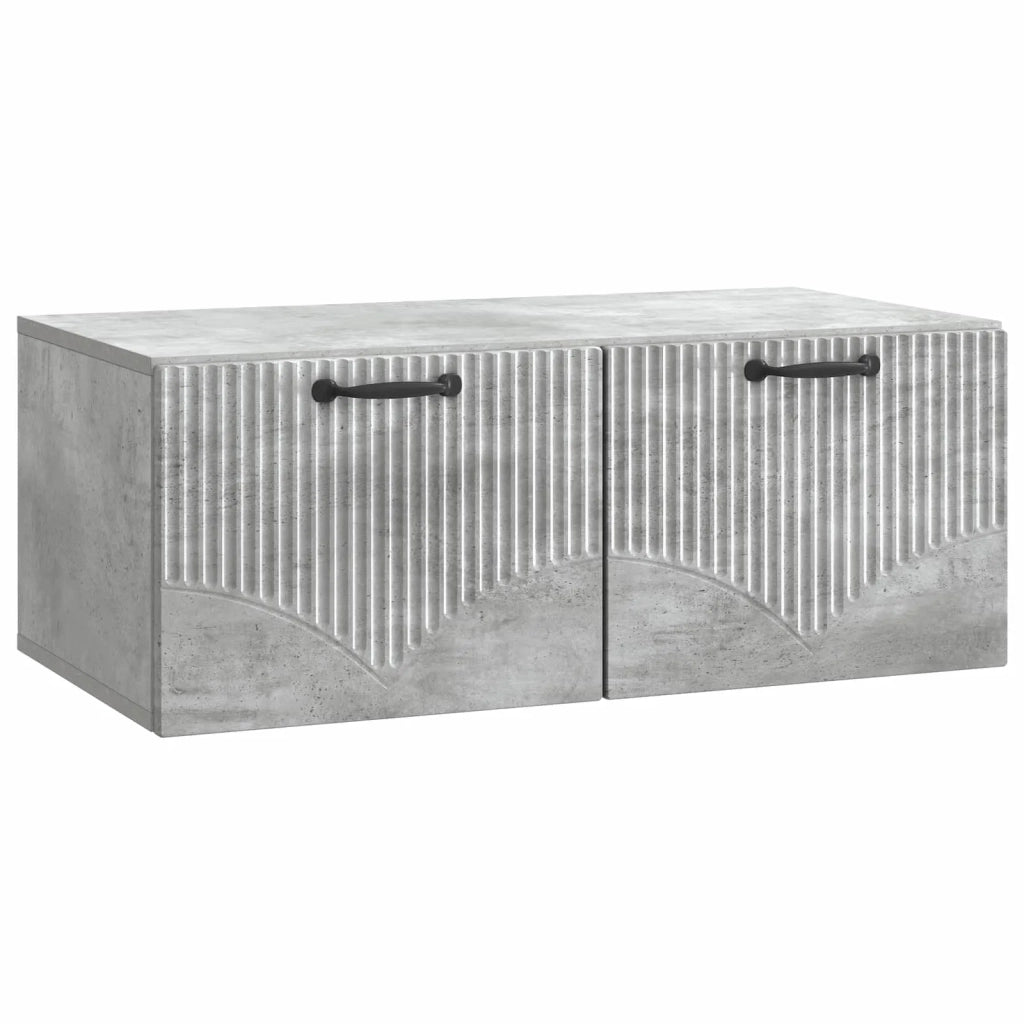 Mobile Porta TV da Muro Grigio Cemento 78,5 x 41 x 30 cm