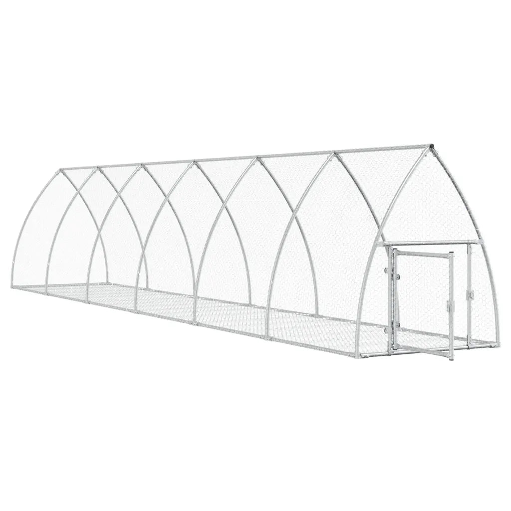 Conigliera Argento 600x105x120 cm in Acciaio Zincato