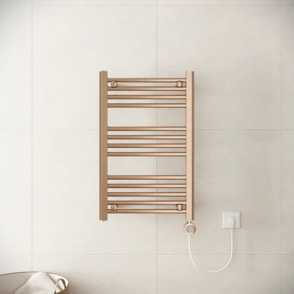 Termoarredo elettrico 700x450 oro rosa interasse 400 | Polaris