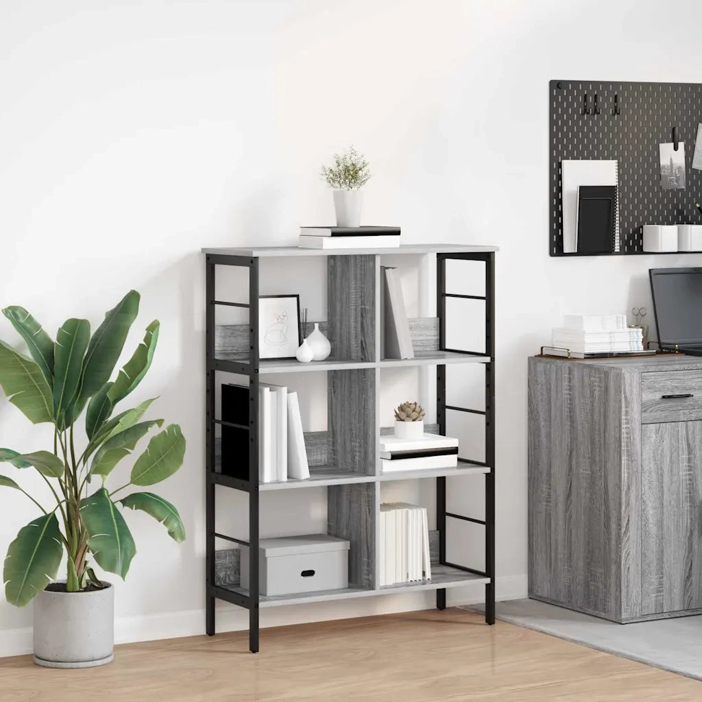 Libreria Grigio Sonoma 82 x 32 x 112 cm Legno multistrato 883991