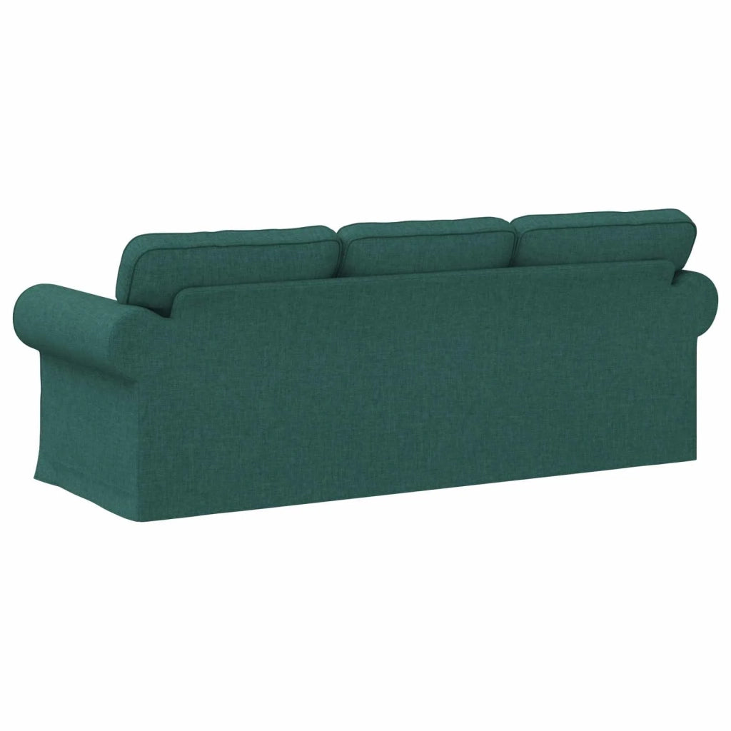 Divano Verde Scuro 215 x 82 x 80 cm Tessuto 42024316
