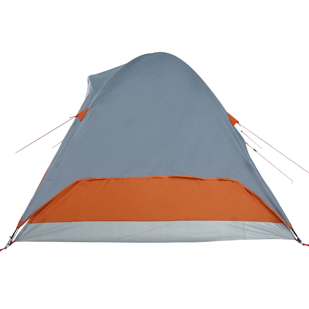 Tenda Familiare a Cupola 6 Persone Arancione Impermeabile 94553