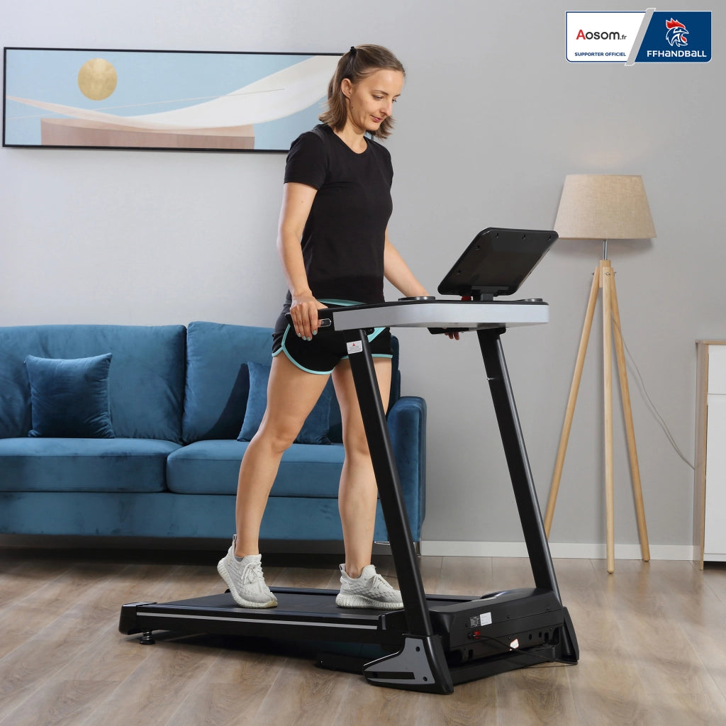 Tapis Roulant Elettrico Pieghevole ¨C Zephmum ¨C 500 W LCD 12 Programmi 1-12 Km/h Nero