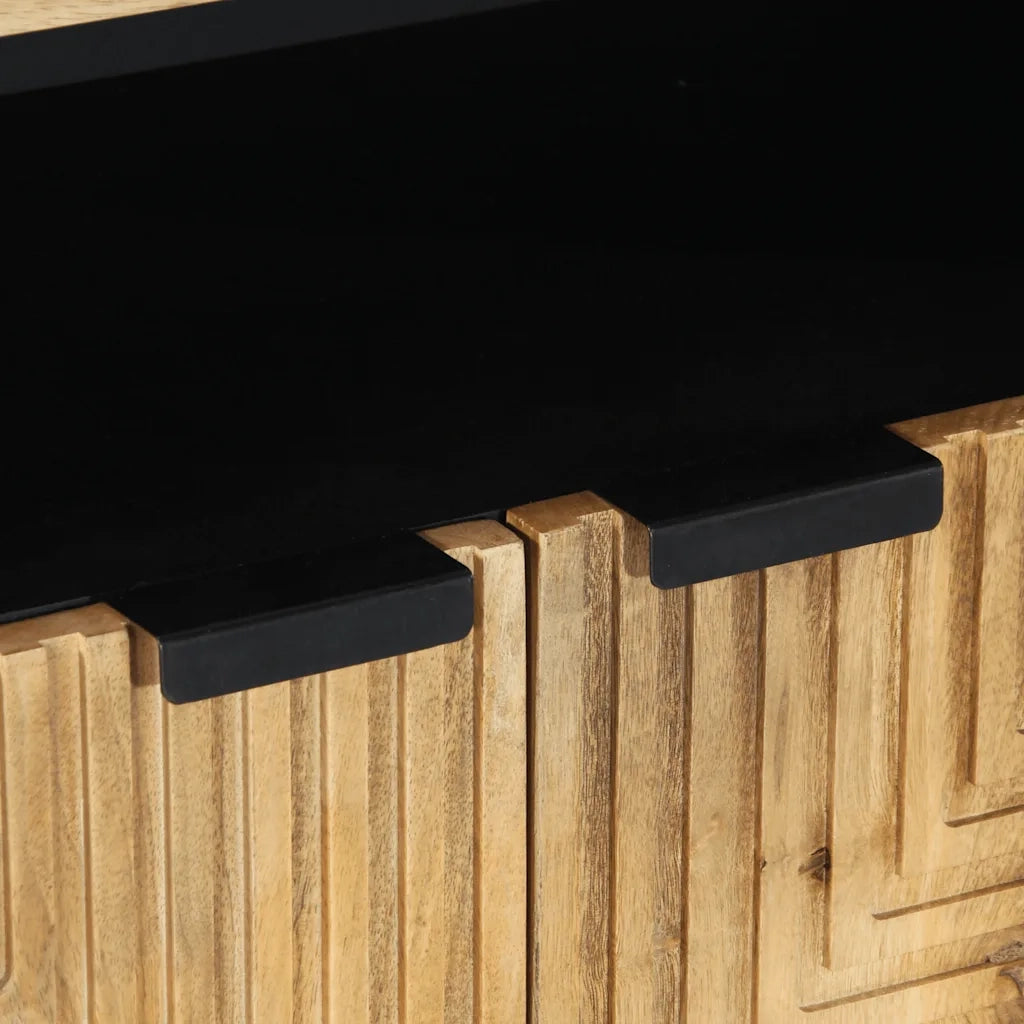 Credenza Marrone 60x33x75 cm in Legno Massello di Mango 4017745
