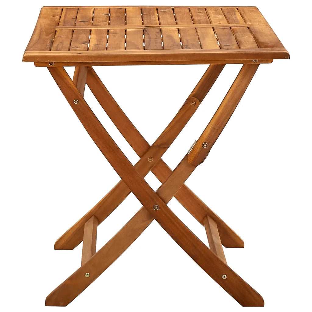 Tavolo da Giardino Pieghevole 120x70x75 cm in Massello d'Acacia cod mxl 34538