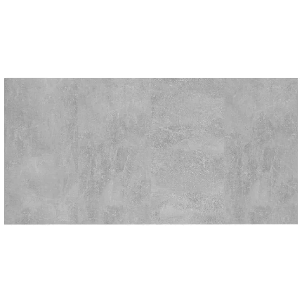 Testiera Letto con Comodini-Testiera con Contenitore in Legno Multistrato Grigio Cemento 343766