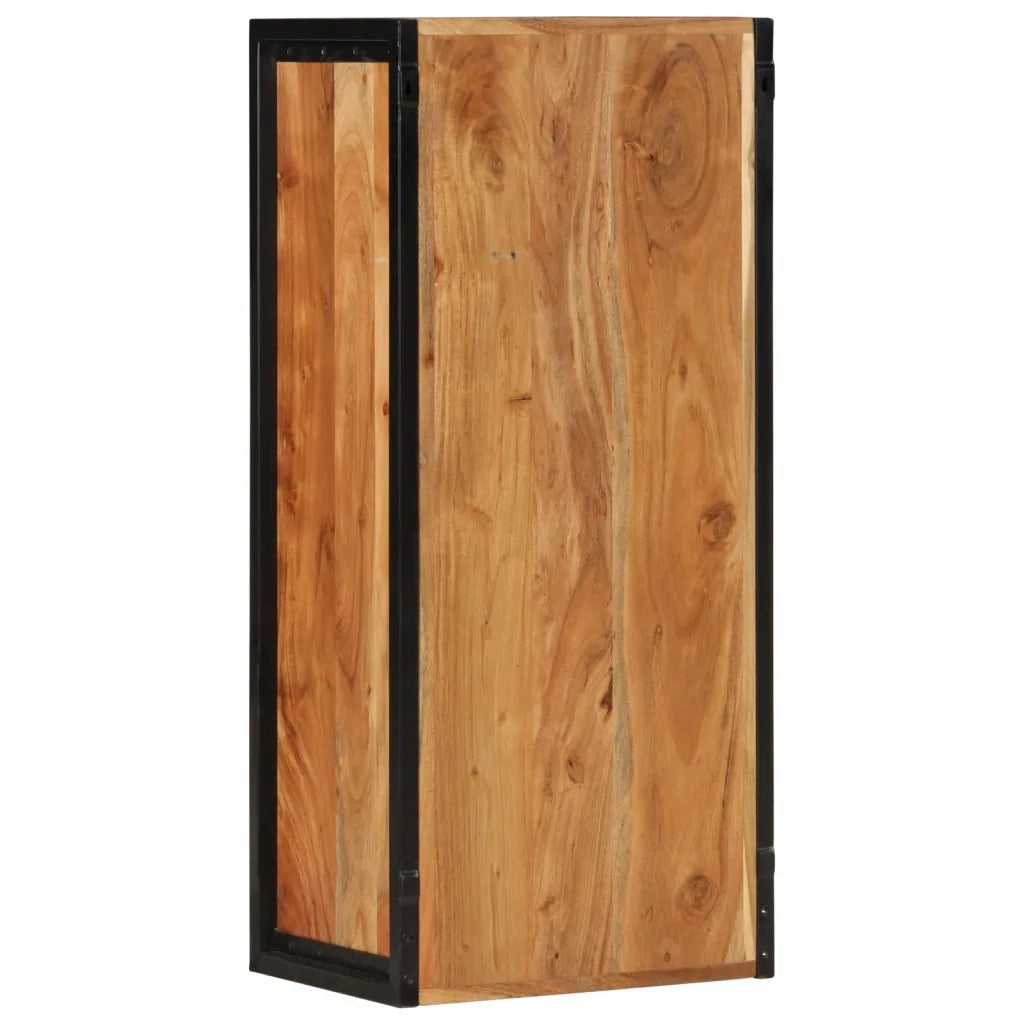 vidaXL Mobile Bagno a Muro 40x30x90 cm Legno Massello Acacia e Ferro