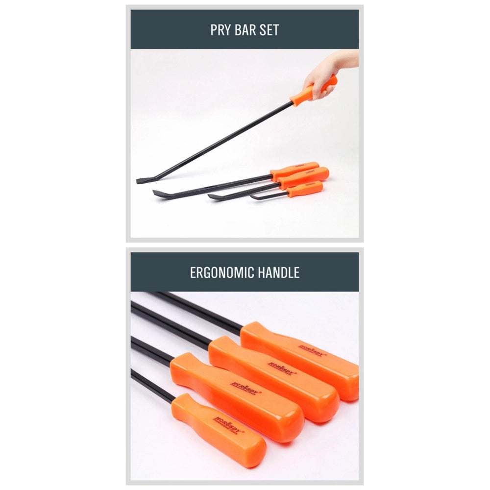 Trade Shop - Leve Set 4 Pezzi Utensili Officina Meccanico Gommista Carrozzeria Carrozziere -