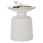 Tavolino da salotto Farfa, Tavolo basso da caffè, Portariviste per divano, Ripiano da soggiorno, 40x40 h47 cm, Bianco