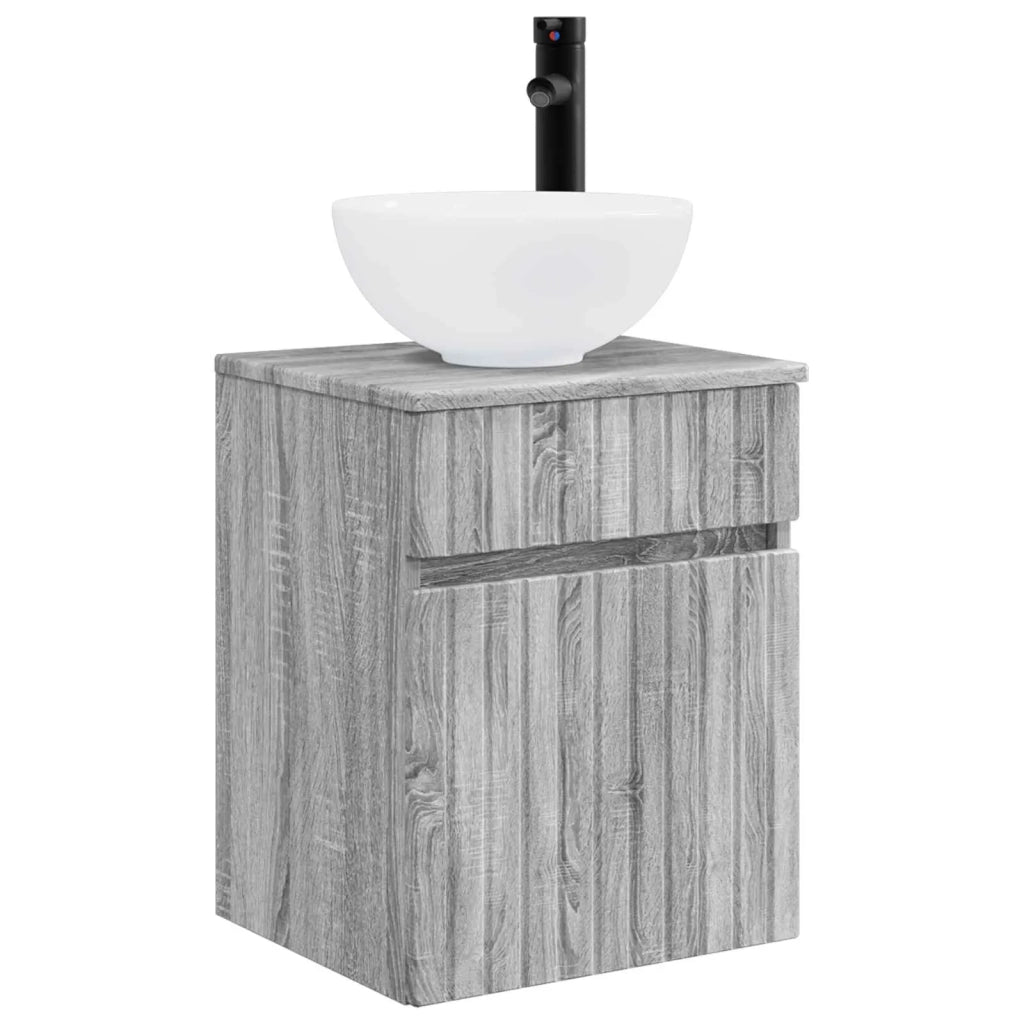 Set di Armadi da Bagno 5 pcs Sonoma grigio 43 x 16 x 62,5 cm 3407348