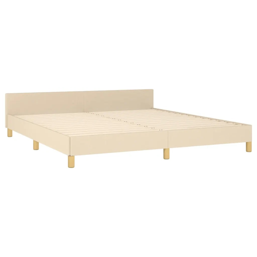 Giroletto con Testiera Crema 160x200 cm in Tessuto cod mxl 58175