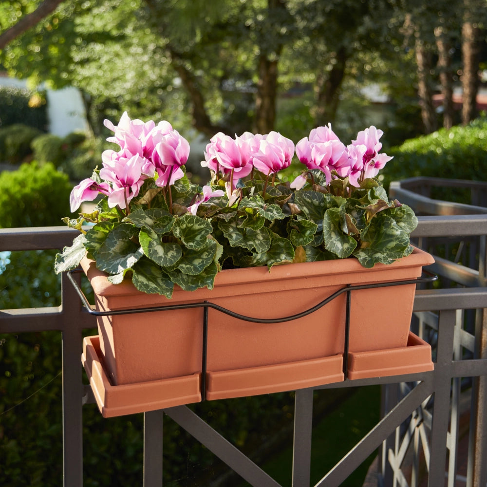 Garden Italia Fioriera Liscia GBL 75×22 cm in Resina – Made in Italy, Resistente al Gelo e Antiurto Colore: IMPRUNETA