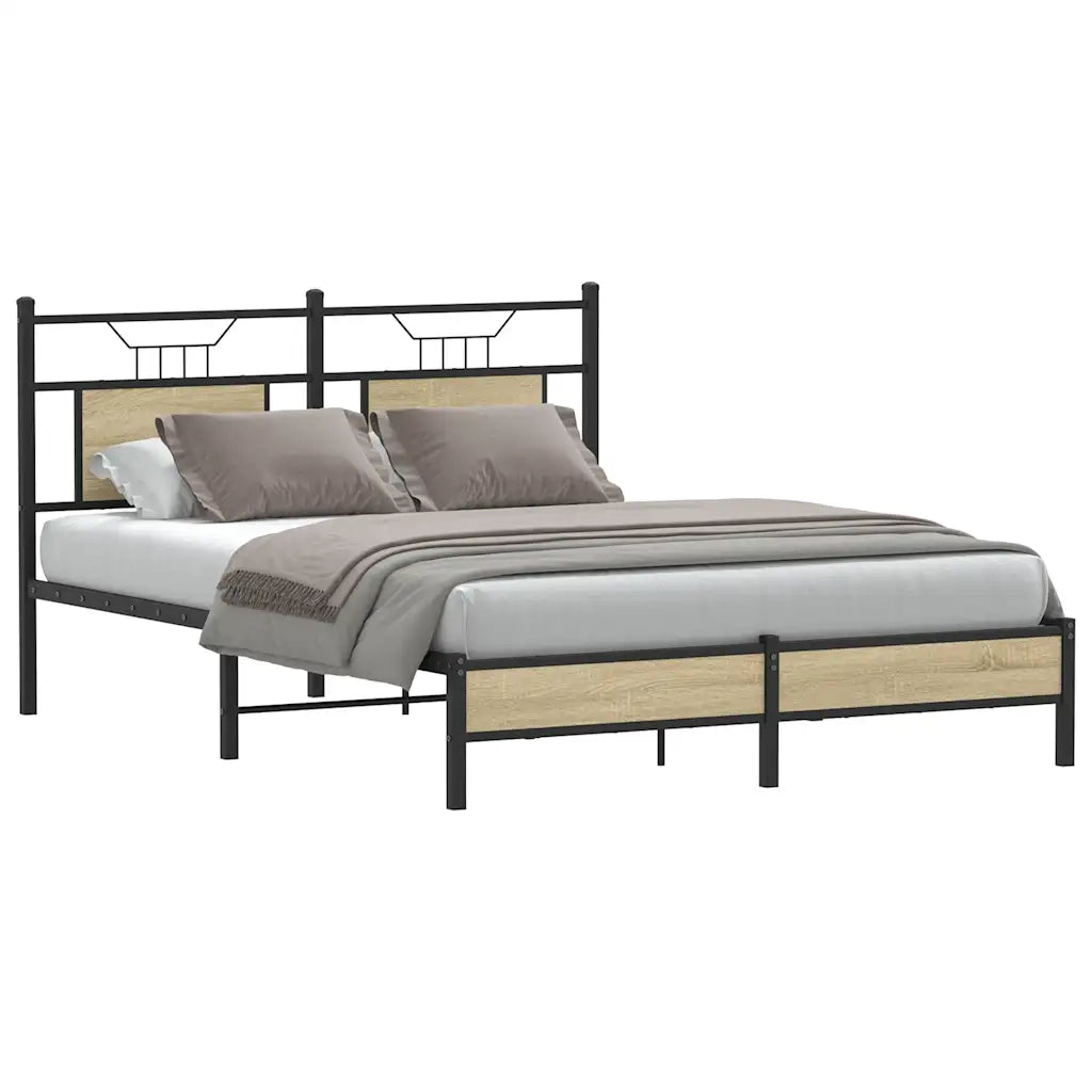 Giroletto senza Materasso Rovere Sonoma 137x190cm in Truciolato 4106943