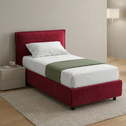 Atrelmo, Letto Singolo Materasso Incluso Made in Italy, Rosso