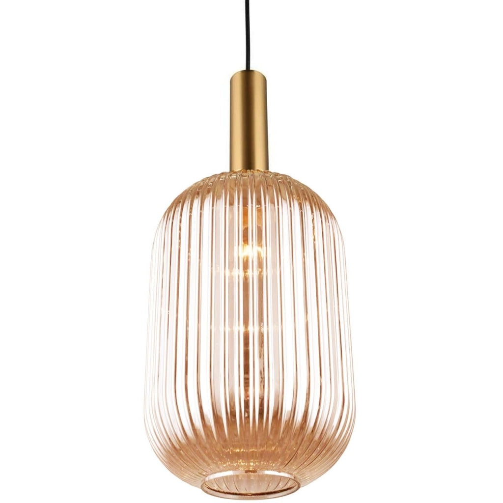 Lampada Da Soffitto Pensile Di Vetro Arancione APP458-1CP