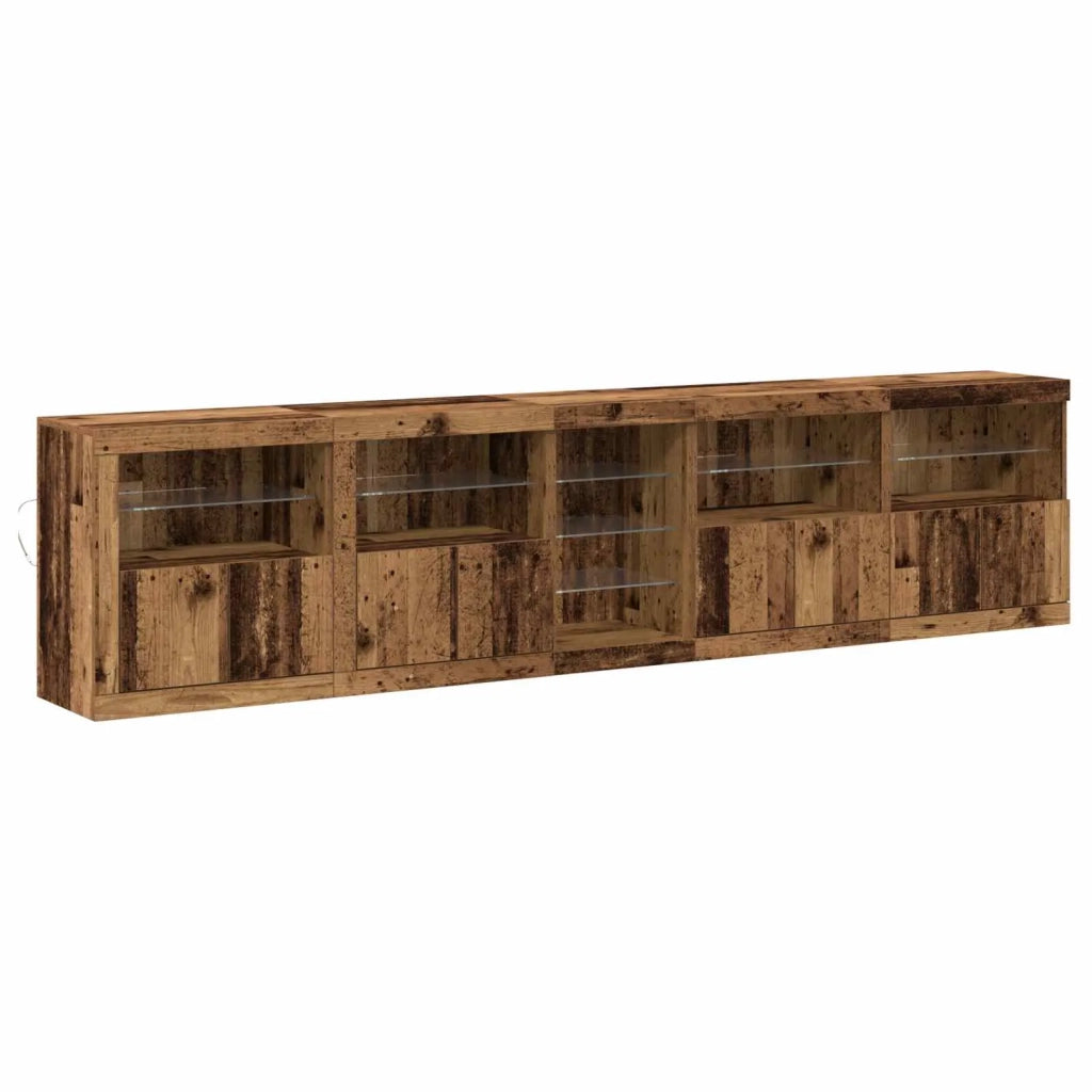 Madia LED Legno vecchio 283 x 37 x 67 cm Legno multistrato 3333114