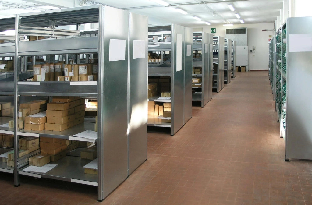 SCAFFALATURA metallica da magazzino Zincata cm. 120x60x150h