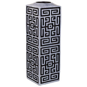 Vaso polirresina nero 12x12x38h cm