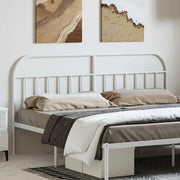 Testiera in Metallo Bianco 193 cm