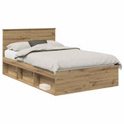 Letto matrimoniale | Letto per adulti | Struttura del letto Rovere Artigianale 120 x 200 cm