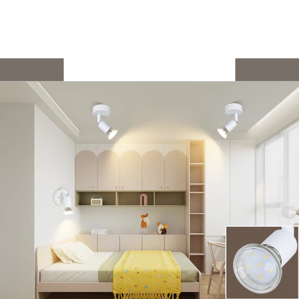 ZMH Faretto da soffitto moderni 1 fiamma GU10 con lampadina inclusa