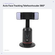 Supporto per Telefono con Tracciamento del Volto - Rotazione 360° - Supporto per Camera Intelligente per Produzione Video - Ricaricabile - Portatile - Ideale per Vlogger...