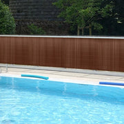 Schermo per giardino in PVC da 1,4x3m per la privacy – separazione per giardino e schermo per balcone da 1,4x3m in colore marrone