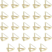 24 cartelloni per biglietto a forma di triangolo - robusti e dorati - per biglietti di matrimonio, compleanni, festa