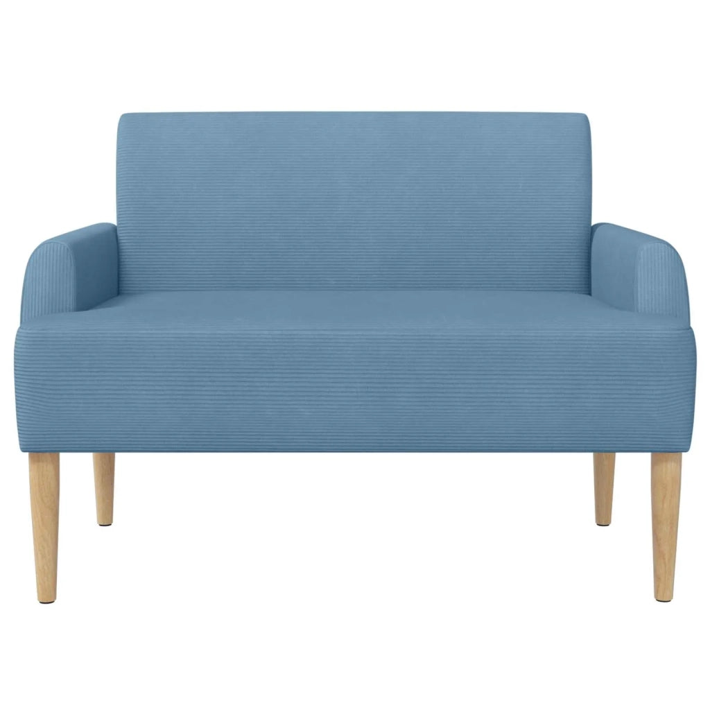 Loveseat con bottoni imbottiti Blu 116 x 67 x 81 cm 42041791