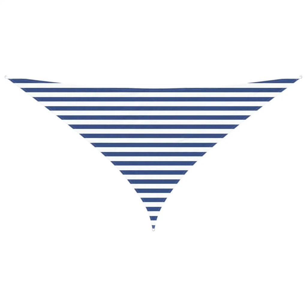 Vela Parasole | Telo Ombra | Vela da ombra solare Blu e Bianco 3 x 3 x 4,24 m
