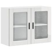 Pensile da Cucina | Mobile da Cucina con Porta in Vetro Porto Bianco Lucido