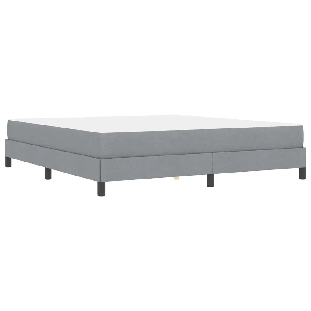 Letto a molle Grigio chiaro 180 x 200 cm Tessuto 3398507