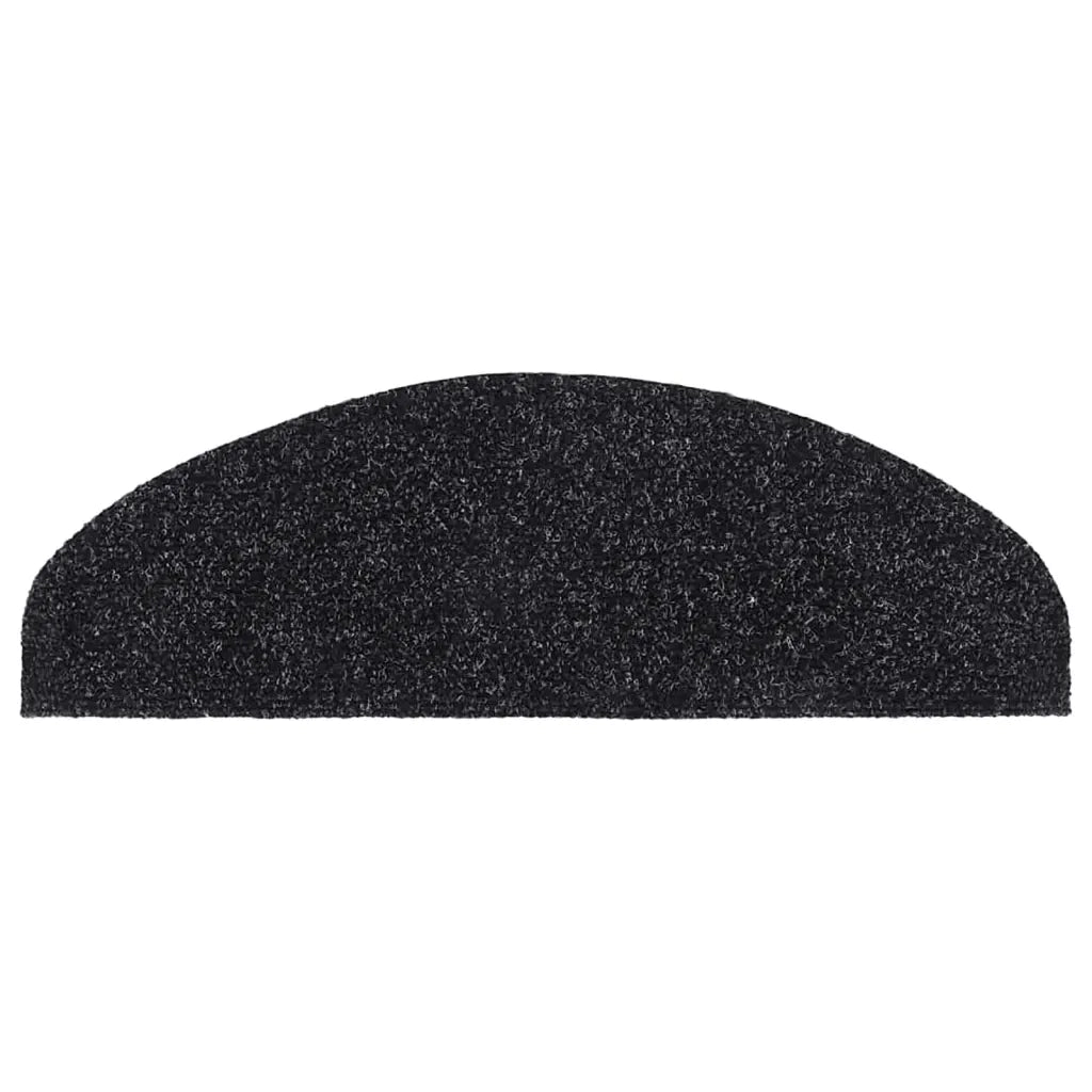 Tappetini per scale autoadesivi 5 pz | Gradini per Scale 65x21x4 cm neri semicircolari grandi