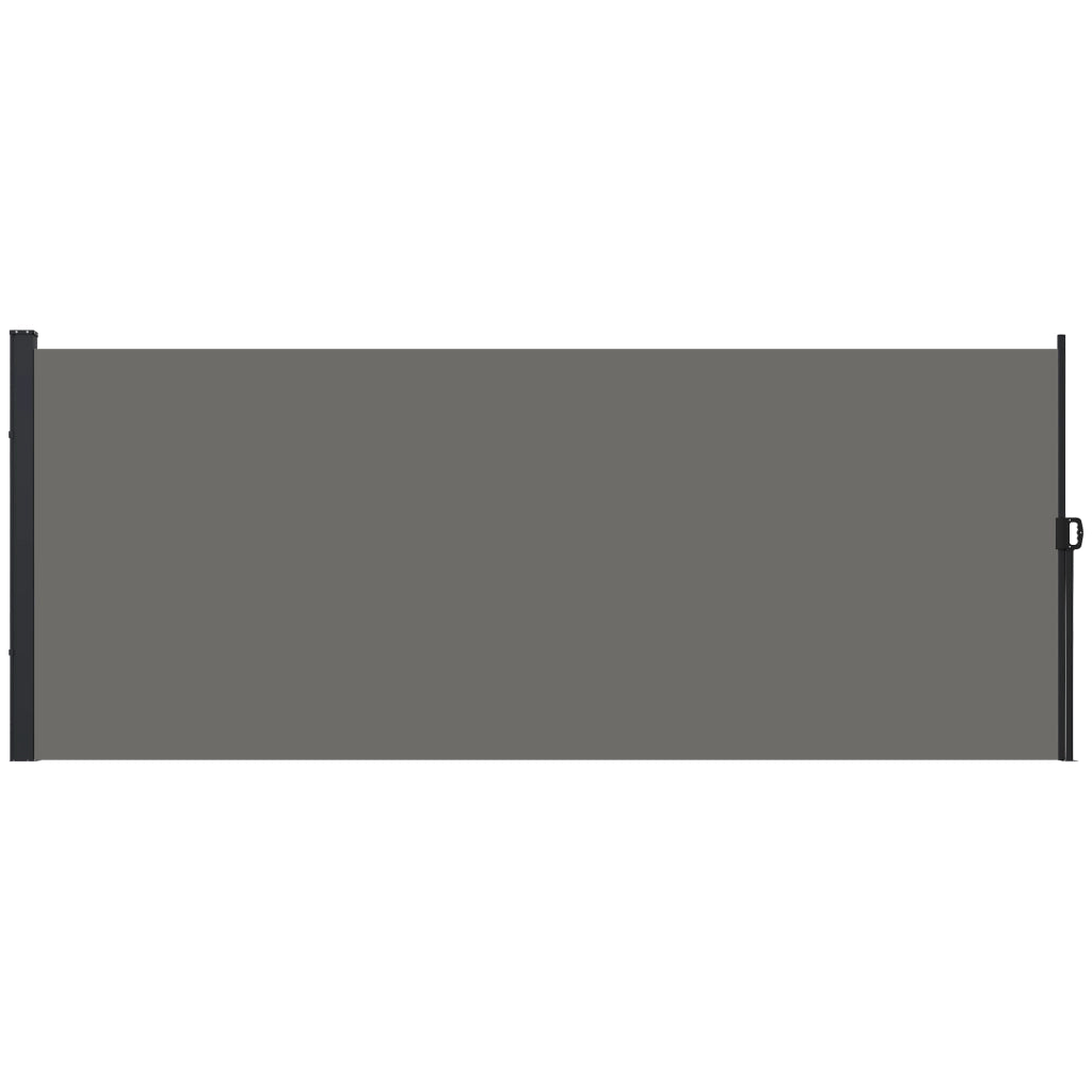 Paravento retrattile per esterno ¨C zephmum ¨C grigio, alluminio e poliestere, 4x1.8m