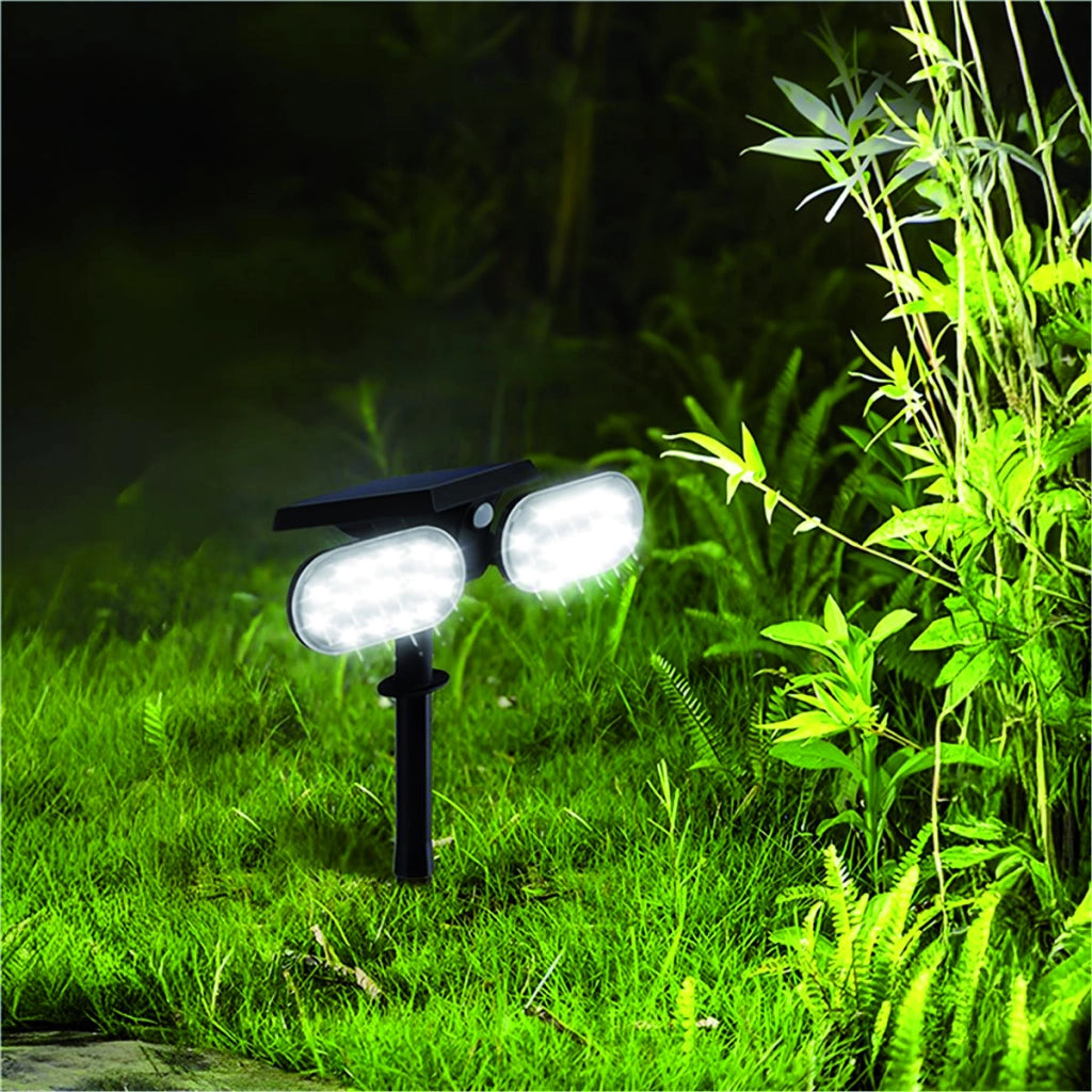 Suprema PICCHETTO SOLARE SNODABILE, 32 led x 0,2 watt, 200-600 lumen, luce fredda