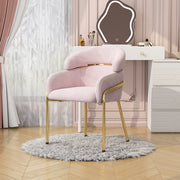 Sedia da Pranzo in Velluto con Gambe in Metallo ¨C Xylo ¨C Rosa