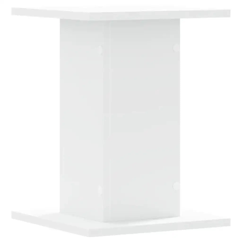 Supporti Altoparlanti 2 pz Bianchi 30x30x40cm Legno Multistrato 852645