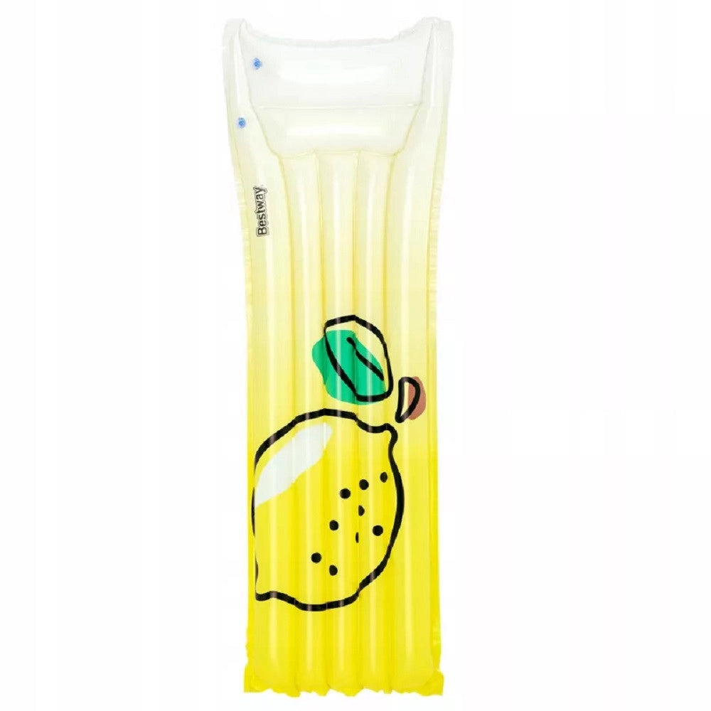 Trade Shop - Materassino Gonfiabile Galleggiante Piscina Grafica Con Limone 183 X 69 Cm 44122 -