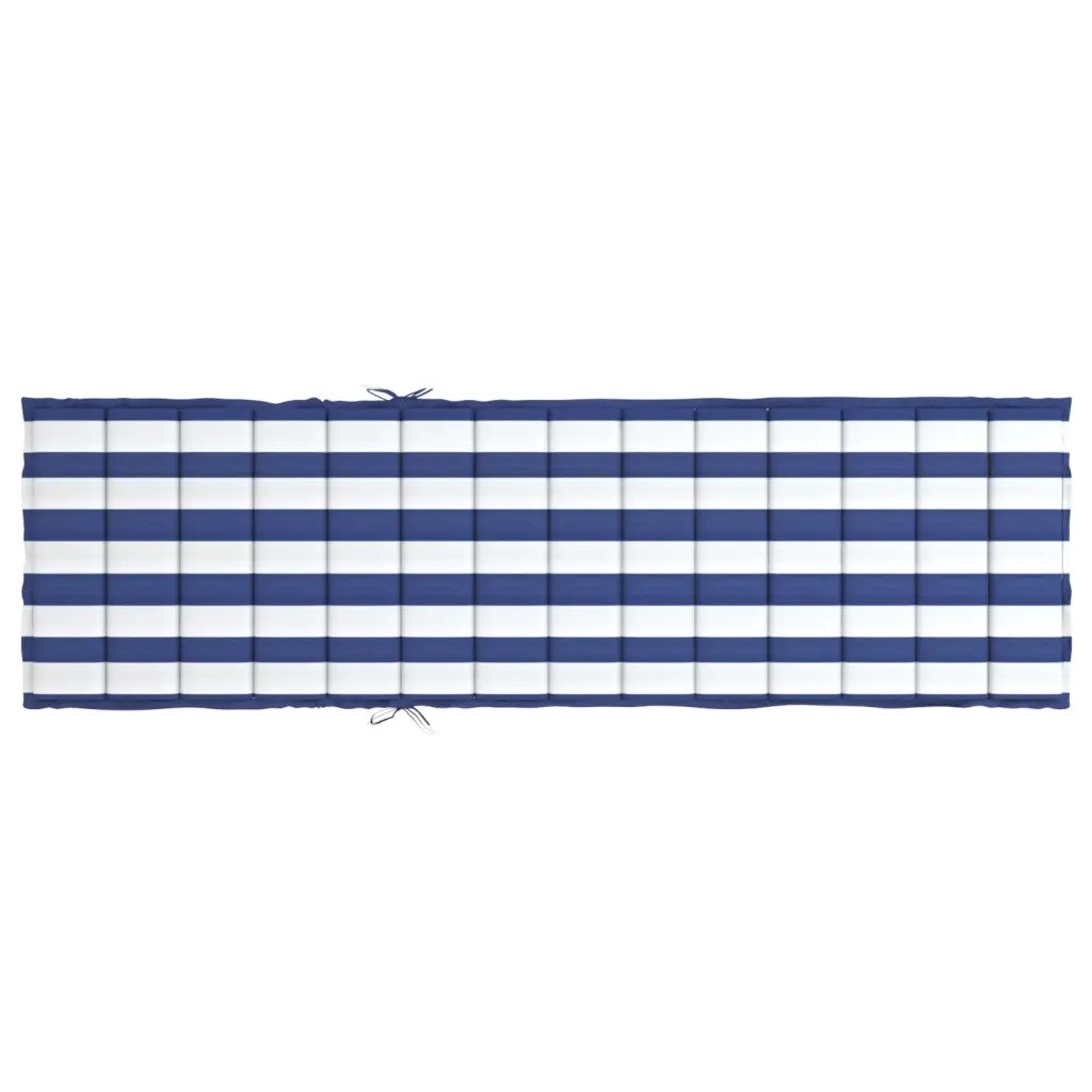 Cuscino per Lettino a Righe Bianche e Blu in Tessuto Oxford 361421