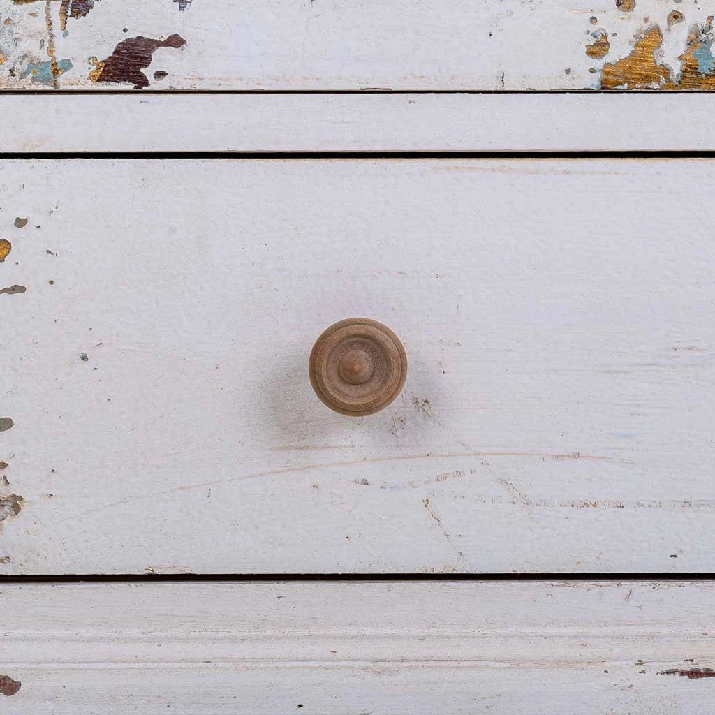 Vetrina in legno bianco 71x40x111h