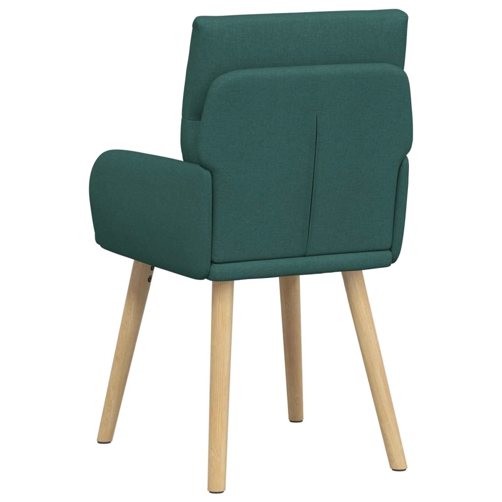 Sedie da pranzo 2 pz Tessuto Verde Scuro 60 x 56 x 96 cm 42034362