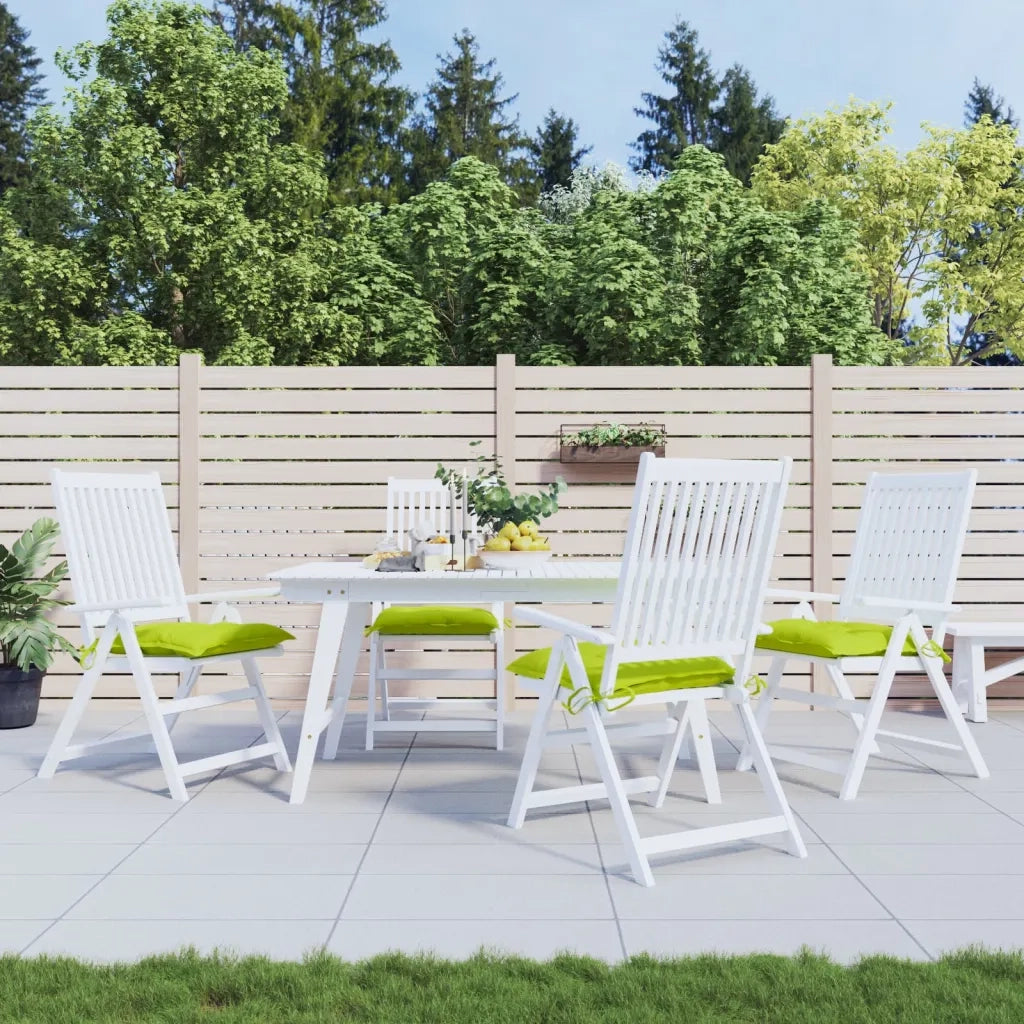 Cuscini per Pallet 4 pz | Cuscini per sedie Verde Chiaro 50x50x7 cm Tessuto Oxford