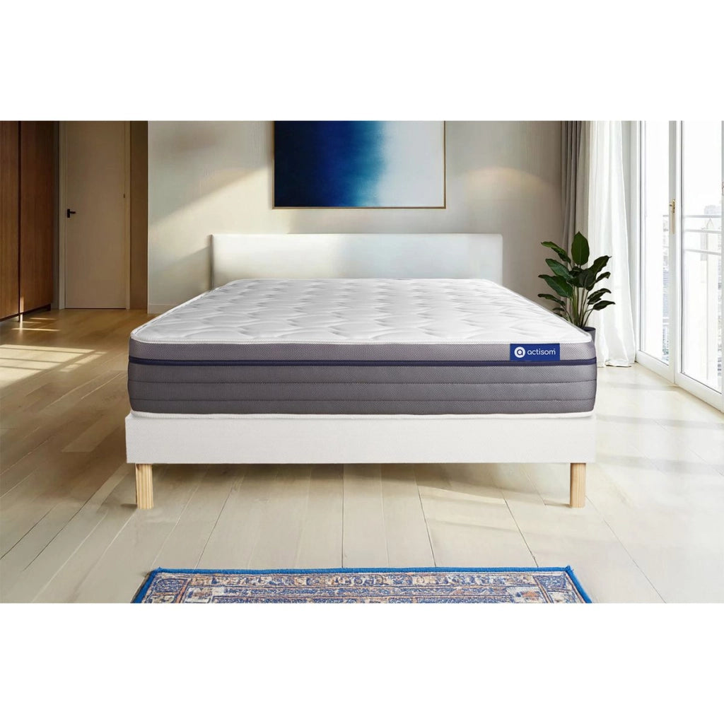 Kit rete e materasso Actilatex zen 120x200cm - Spessore : 26cm - Lattice e memory foam - Bilanciato -