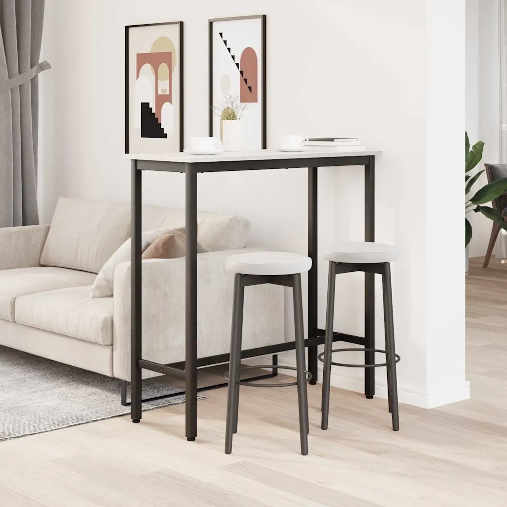 tavolo Bianco 100 x 40 x 101 cm Legno ingegnerizzato e acciaio CFW9752156