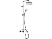 Colonna doccia con soffione ultrapiatto, colonna, doccino e miscelatore - serie vanity