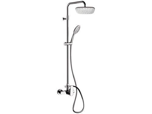 Colonna doccia con soffione ultrapiatto, colonna, doccino e miscelatore - serie vanity