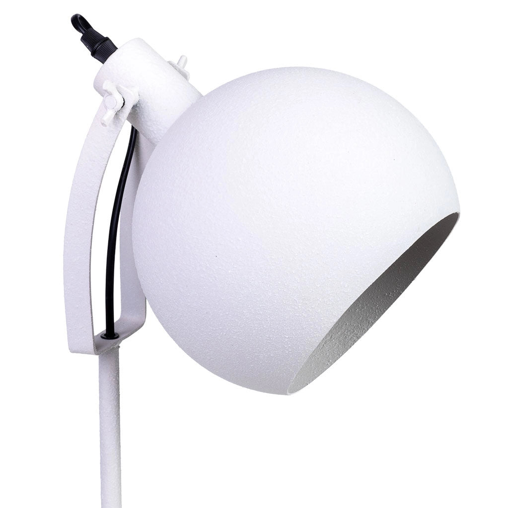 Portacandele in metallo bianco 24x24x83h cm